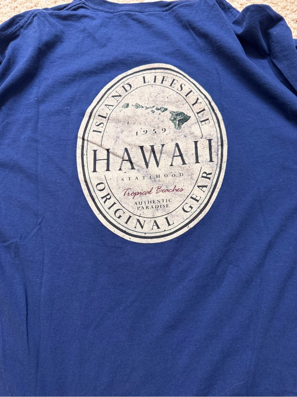 Blue Hawaii Graphic Tee - Picture 2 of 2
